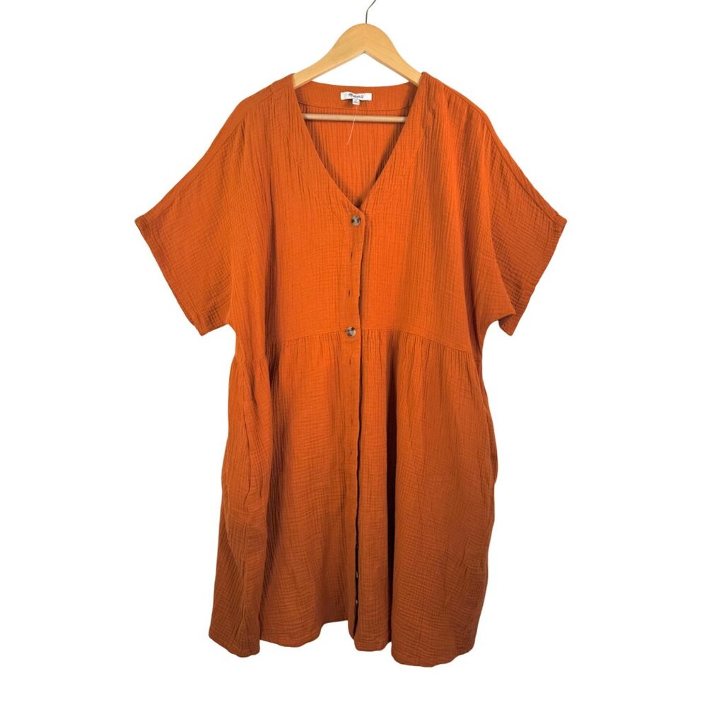 Madewell Orange Mini Dress